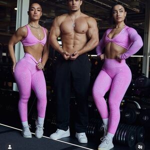 Gymshark Pink Safari Leggings
